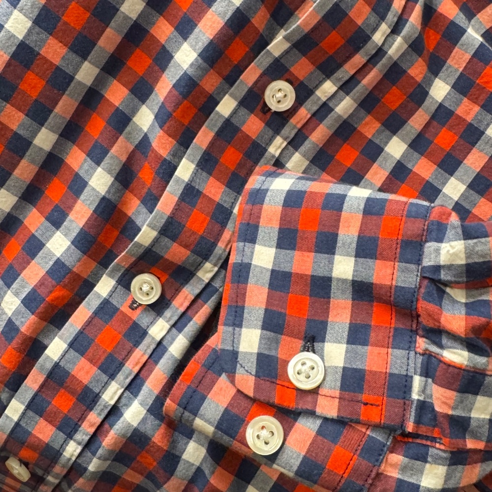 Banana Republic Factory Medium Casual Shirt (Blue/Red/White)